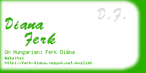 diana ferk business card